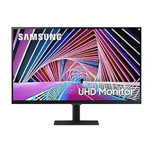 Samsung 70 Series 68.4 cm (27 inch) 4K UHD (3840x2160) Computer Monitor, IPS Panel, HDMI, Display Port, HDR10 (1 Billion Colors), Energy Star, Intelligent Eye Care LS27A700NWWXXL (Black)