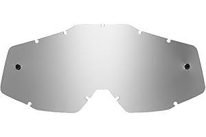 SeeCle SE-41S207-HZ lentilles de rechange pour masques argent effet miroir compatible pour masque 100% Racecraft/Strata/Accuri/Mercury