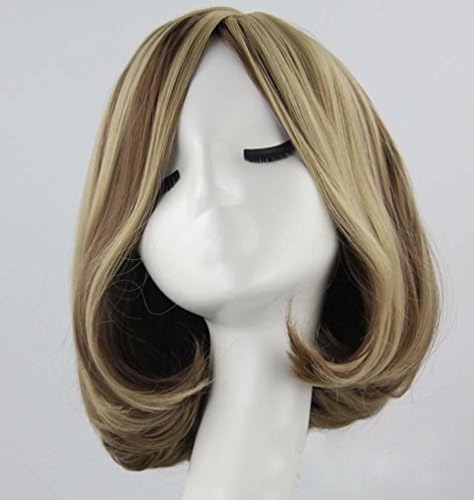 GBDSD Discoball Short Curly Wig Charming Lady Bob with Fringe Wave Full Lace With Wig Cap for Women Cosplay Party Daily Use