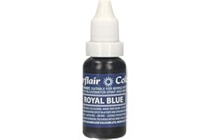 FUNCAKES Sugarflair Edible Droplet Paint Royal Blue, Blu - Colorante Alimentare Liquido, Colorante per Pasta di Zucchero, Gum Paste, Glassa - Utilizzabile con Aerografo - 14ml
