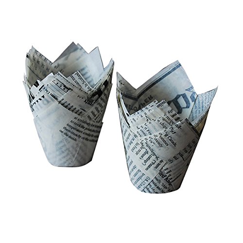 TININNA 50 Stück Papierkuchen Liner Tasse Cupcake Muffin Backen Muffinform Muffin Cases Backformen Backförmchen #2 - 3
