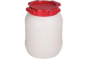 Kopp Verlag Weithalsfass | 6 Liter | ideal für die Krisenvorsorge | Plastikbehälter | für Lagerung | Universalfass | Wasserfass | mit Deckel | Tierfutterbehälter | Camping