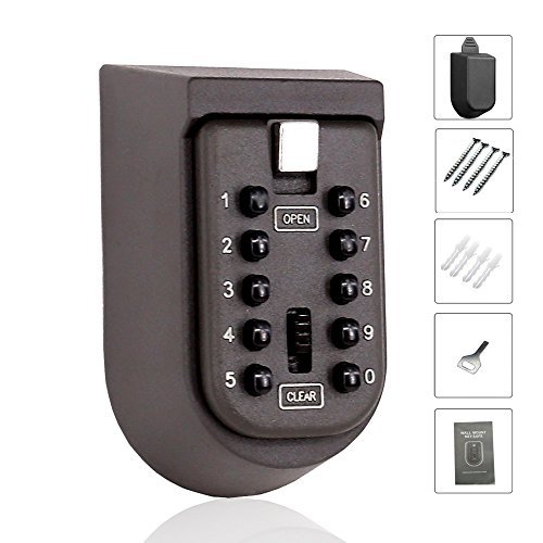 Preisvergleich Produktbild Schloss Lock Box, Wandhalterung Schlüssel Aufbewahrung Schlüssel Box lock6x1