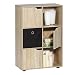 Produktbild CARO-Möbel Regal Bücherregal Bücherschrank Vermont in Sonoma Eiche mit 3 Türen, 60 x 90 cm (B x H)
