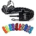 Produktbild CAMTOA Paracord Para cord Fallschirmschnur SET für 5 Armbänder zum selber flechten, inkl. 5 Verschlüße 10x 300cm Bändern Survival Armband