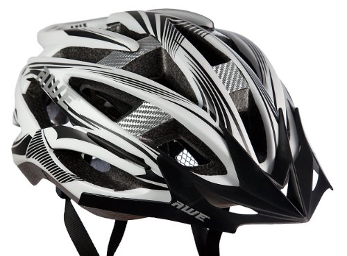 AWE® AeroStealth™ Kohlenstoff In-Mould-Fahrrad Helm schwarz/weiss 58-61cm - 9