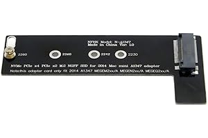 JSER M.2 NGFF M-Key NVME SSD Convertor Card for 2014 Macbook Mini A1347 MEGEN2 MEGEM2 MEGEQ2