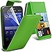 Produktbild High Value Samsung Anmerkung 4 Grün-Schlag-Mappen Synthetische Ledertasche mit zwei Kartensteckplätze für Samsung-Anmerkung 4