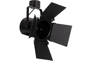 LEDKIA LIGHTING Faretto Portalampada da Superficie Cinema per Lampadine E27 PAR30 Nero E27