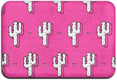 Personalized Door Mats Seamless Tropical Pattern Of Desert Flowers And Cactus Funny doormat indoor large