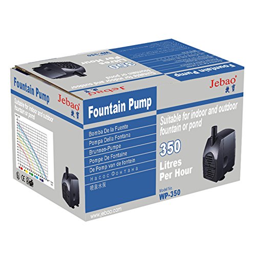 Jebao 350L/hr Teichpumpe Wasserspielpumpe #WP350 - 3