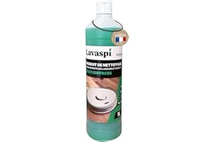 Lavaspi Produit Nettoyant Sol pour Robot Laveur et Aspirateur Laveur, Parfum Puissant, Ultra Concentré - N1304 (Lot de 1)
