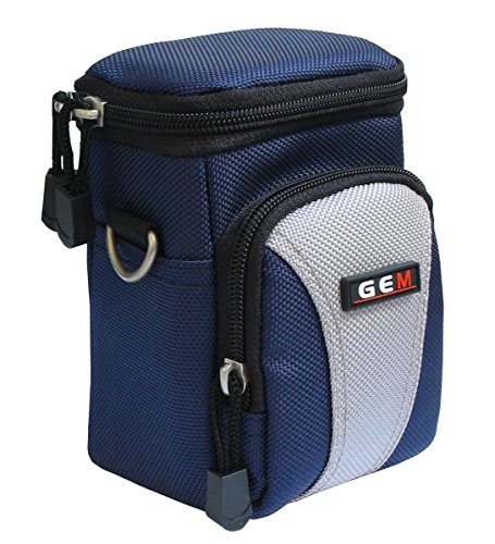 GEM AS250111NCA900   tui Bleu  Gris   tui et housse d   appareils photo -   tuis et housses d   appareils photo    tui  Fujifilm  X70  XP90  Sangle   paule  Bleu  Gris 
