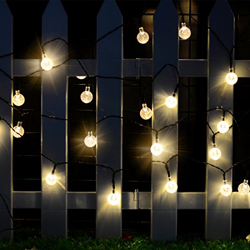 Satu Brown 30er LED Solar Lichterkette Garten Globe Außen Licht Warmweiß 6,5M, Dekorative Beleuchtung für Terrasse, Party, Hochzeit, Camping, Weihnachten, Hof, Outdoor, Fest Deko usw. - 6
