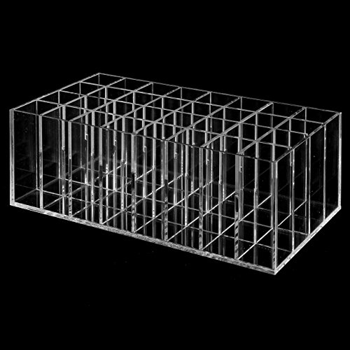 Moderne Klare Acryl 24 Slot Kosmetik Lipgloss Organizer Box/Bad & Make-up-Halter Rack - 3