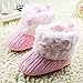 TOOGOO(R) Infant Baby Crochet/Knit Fleece Boots Toddler Girl Wool Snow Crib Shoes Booties
