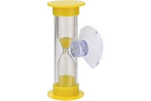 YANWUWA 2-Minute Shower Timer Tooth Brushing Christmas Gifts Children with Suction Cup Hourglass Sand Clock Desktop Ornament Sand Hourglass Timer for Kids 2-Minute Timer for Kids Timer Hourglass