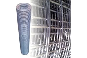 GARMIX Volière fil 10 m 100 cm 19 x 19 mm galvanisé Grillage 4eck Fencers Brand Grillage Épaisseur de fil 1.45 mm