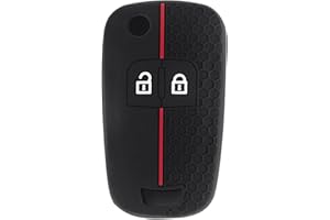 OUPDATE Guscio Chiave per Vauxhall Opel in Silicone Compatibile con Opel Astra, Mokka, Meriva, Corsa, Zafira, Vectra, Insignia, Cruze e Orlando, Copri Chiave Auto con 2 Tasti, Resistente e Elegante