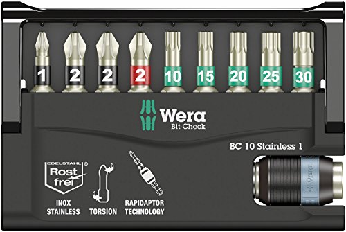 Wera Bit-Sortiment, Bit-Check 10 Stainless 1, 10-teilig, 5071110001 - 2