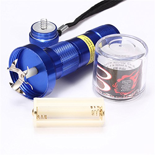 SODIAL (R) Metall ALUMINIUM 1800 UpM Elektro Herb Grinder Tabak Chopper Crusher – Blau - 2