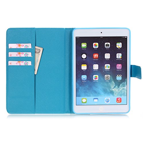 iPad mini 2 Lederhülle – Felfy Slim Full Body Cute Cartoon Sweet Candy Funny Eyes Muster PU Case Cover Etui Schutz Hülle Tasche für ipad mini 3 mini 2 mini 1 + 1x Koala Anti Stöpsel + 1x Silber Stylus - 7