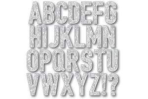 WuLi77 Holzmaserung Großbuchstaben Stanzschablone Die Stanzen Cutting Dies, Metall Stanzbögen Prägeschablone Zum Basteln Von Karte Scrapbook Zubehör