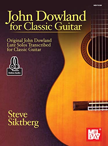 John Dowland for Classic Guitar: Original John Downland Lute Solos Transcribed for Classic Guitar (E