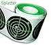 Produktbild Tile & Sticker 7,6cm Selbstklebenden Splatterburst Ziele - Schüsse platzen beim Aufprall Leuchtend grün - Perfekt alle Gewehre, Pistolen, Luftgewehre, Airsoft – 250 Zielscheiben-Etiketten pro Rolle