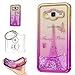 Produktbild Hülle Galaxy J3 2016 (5,0 Zoll) Hülle Transparent Hardcase,3D Galvanotechnik TPU Kreative Liquid Bling Hülle Case Für Samsung Galaxy J3 (2016) J320 (5,0 Zoll),Dynamisch Treibsand Flüssige Fließend Wasser Glitter Sparkle Klar Hart Plastik Tasche Kristall Handytasche Rückseite Hülle Schale Etui Für Samsung Galaxy J3 J310 / J3 (2016) J320 (5,0 Zoll) + Schlüsselanhänger (R) (5)