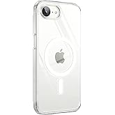 Minesk iPhone 16e / 17e i&ccedil;in Magsafe ile Uyumlu Şeffaf Kılıf Kristal Berraklığında Materyal Polikarbonat Arka Kısım ve Siliko