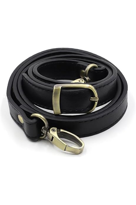 2 Cinghie Di Ricambio Per Borse - In PU Con Fibbia Metallo, Nero, 40 Cm - Foto 10