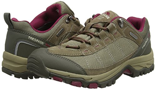 Trespass Scree, Brindle, 41, Waterproof Hiking Boots for Women, UK Size 8, Brown