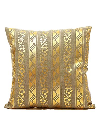 Preisvergleich Produktbild KissenbezugVovotrade Streifen Kissenbezug 45cmx45cm Kissenbezug Baumwolle Leinen Kissenbezug Kissenbezug Gold glänzend Startseite Auto Bett Sofa Dekorative einfach und stylish Kissenbezug Exquisite Home Decor (Grau, 45cm*45cm / 18*18“)