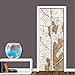 Produktbild laonieshangmao Türaufkleber 3D Nordic Vene Linie Tapete PVC Wasserdicht Selbstklebende Wandaufkleber Wohnzimmer Tür Wohnkultur Wandtattoo 77x200 cm