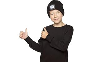 Undercover Adults Mens Womens & Kids Hands Free Light Up LED Knitted Winter Beanie Hat