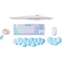 Set Tappetino Mouse E Poggiapolsi Ergonomico - Con Memory Foam, Antiscivolo, Per Ufficio E Gaming - Foto 9