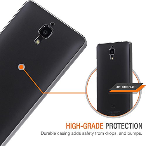 iVoler Funda Xiaomi Mi 4 Slim Fit Xiaomi Mi 4 Funda Carcasa Case Bumper con Absorci  n de Impactos y Anti-Ara  azos Espalda Case Cover para Xiaomi Mi 4 - Transparente