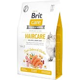 Brit Care Haircare Healthy &amp; Shiny Coat, Yetişkin Kediler İ&ccedil;in, Tahılsız, Hipoalerjenik, Taze Somon Etli Ve Tavuk Etli Kuru M