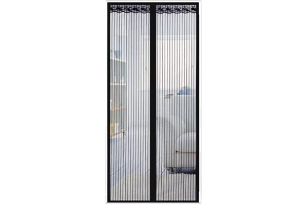 Mosquitera Magnética Para Puertas,60x180cm Cortina Mosquiteras Magnética de Malla Anti-insectos con,Sellado Automático,Fácil de Ensamblar,Negro