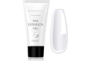 Makartt Gel Ricostruzione Unghie - Poly Nail Gel Acrilico per Unghie Ispessente, Estensione Unghie Gel a Lunga Durata, Acrygel Builder Nail Gel per Principianti e Professionisti, 50ML(Trasparente)