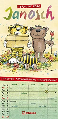 Télécharger Janosch Termine 2020: Familienplaner livre En ligne