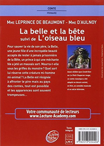 Book's Cover of La belle et la bête : Suivi de L'oiseau bleu