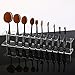RUIMIO Oval Makeup Brush Holder Makeup Brush Stand Clear Acrylic 10 Lattices for Oval Brush