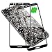 Price comparison product image LAGUI Case And Screen Protector Compatible For Huawei Y7 Pro 2018, Full Coverage Tempered Glass Protector, Stylish Cover with Glass Back And Soft TPU Side, 1 black Case + 2 black Glass Films.