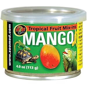 Zoo Med Tropical Fruit Mix-ins Mango 113g, 3er Pack, Ergänzungsfuttermittel für Reptilien