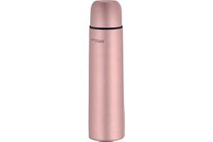 THERMOcafé by THERMOS Thermosflasche Edelstahl Everyday, 700ml, Isolierflasche 4058.284.075 auslaufsicher, Thermoskanne mit Becher hält 12 Stunden heiß, 24 Stunden kalt, BPA-Free, Rosé Gold
