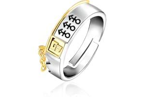 flowereyes Trendy Anime JOJOs Bizarre Adventure Kujo Jotaro Anillos Carnaval Halloween Party Decoración Ajustable Dentro De Un Rango Anillos Jolyne Cujoh Cosplay Props para Hombres Mujeres