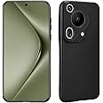 Zubitech Case for Huawei Pura 70 Ultra Soft Silicone TPU Flexible Slim Fit Matte Black Cover Precise cutouts compatible for Pura 70 Ultra
