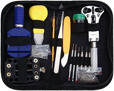Watchmaker Watch Repair Tools Kit, Danibos 162 PCS Professional Watch Repair Tool Kit Case Set Back Case Opener Adjuster Band Strap Link Remover Spring Pin Bar